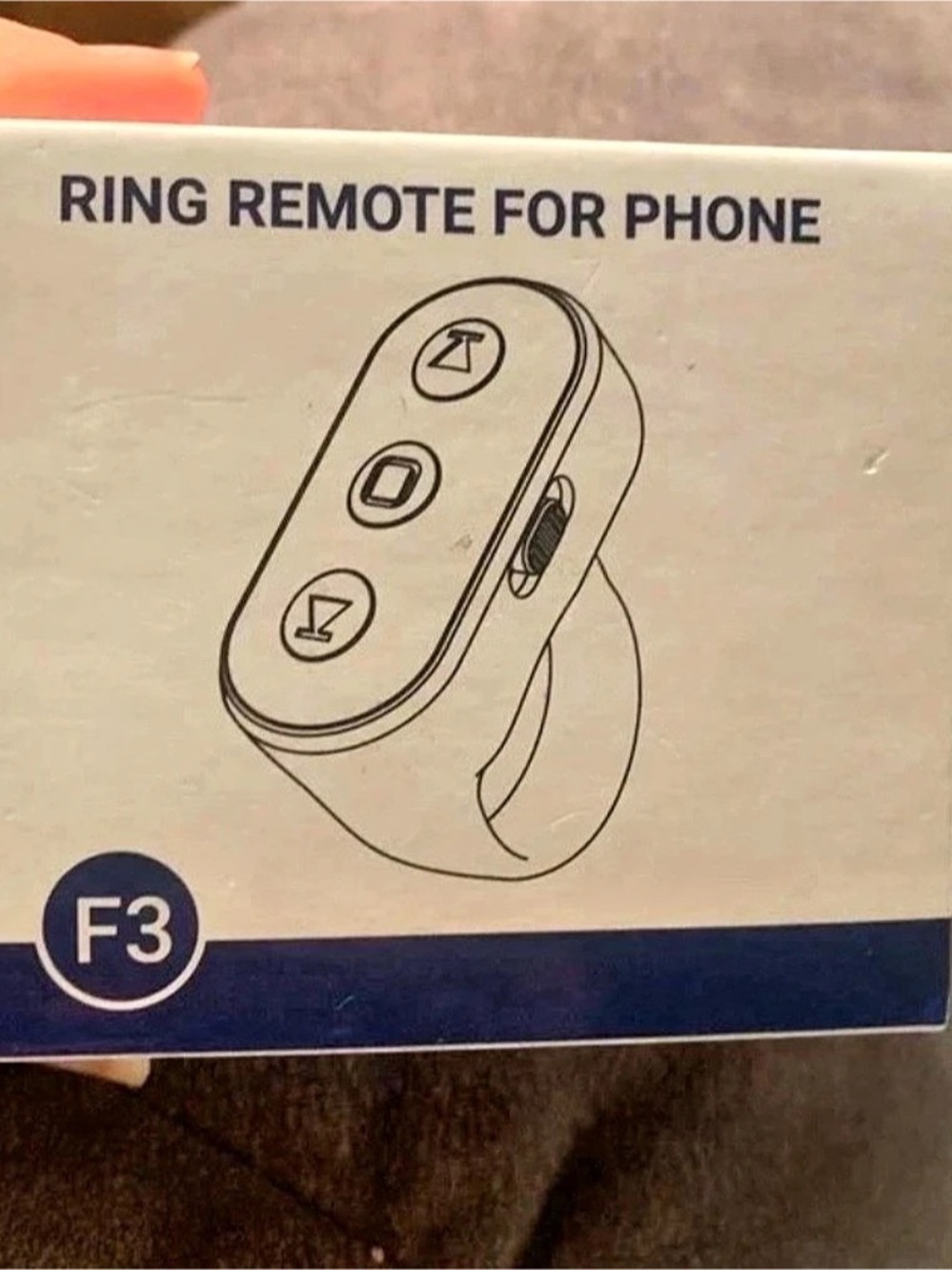 F3 Ring Remote Wireless Ring Remote Black Like New